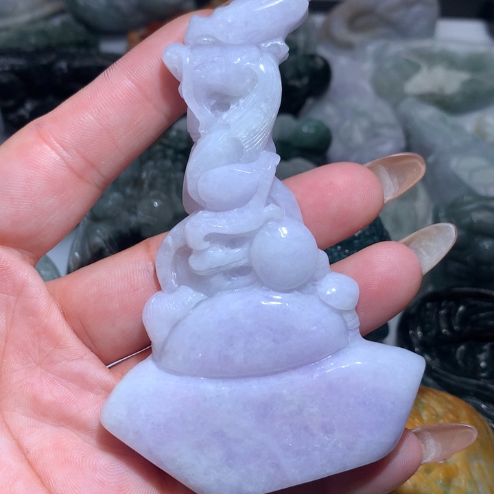 翡翠未镶嵌颈饰保真天然A货翡翠