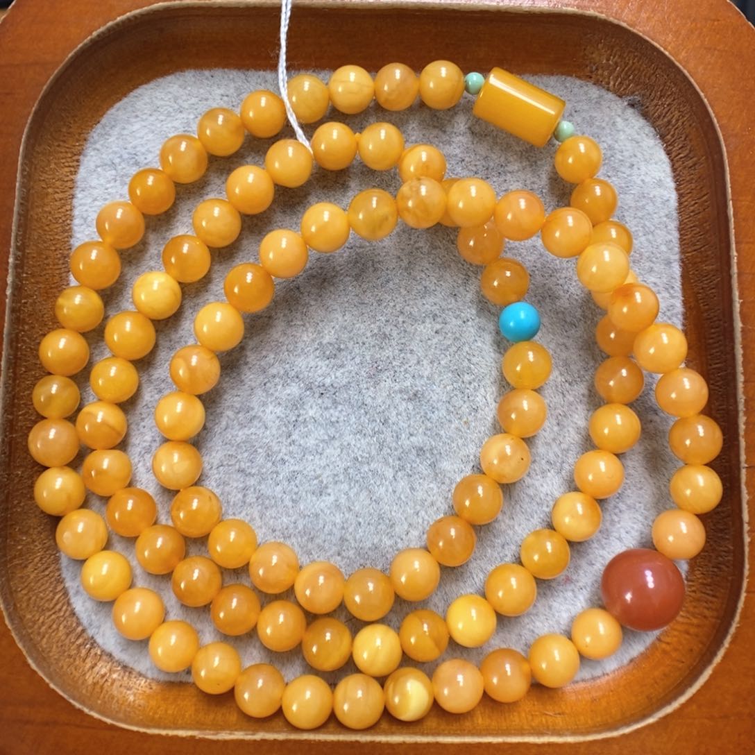 蜜蜡手串未镶嵌蜜蜡手串