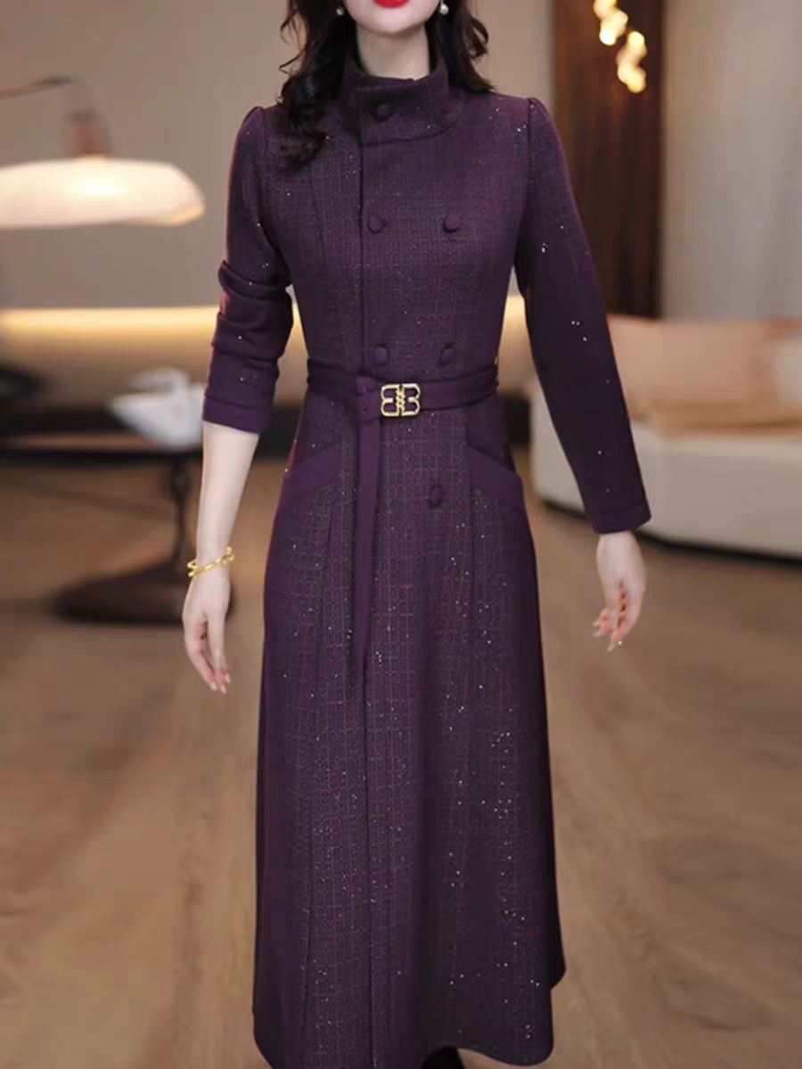 【T166】连衣裙2025新款女春秋十三行今年流行爆款轻奢高级感