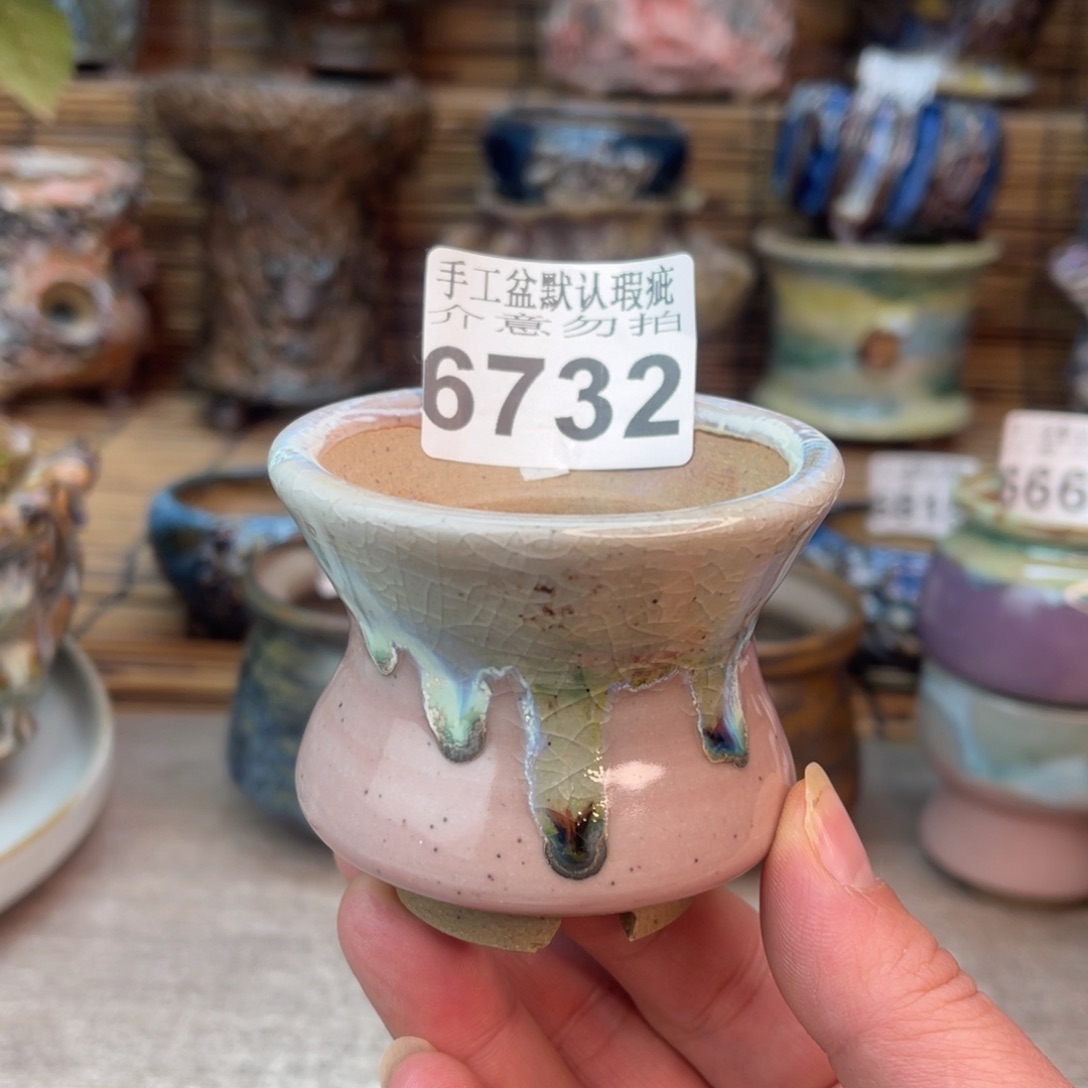 手工花盆默认瑕疵完美者勿拍