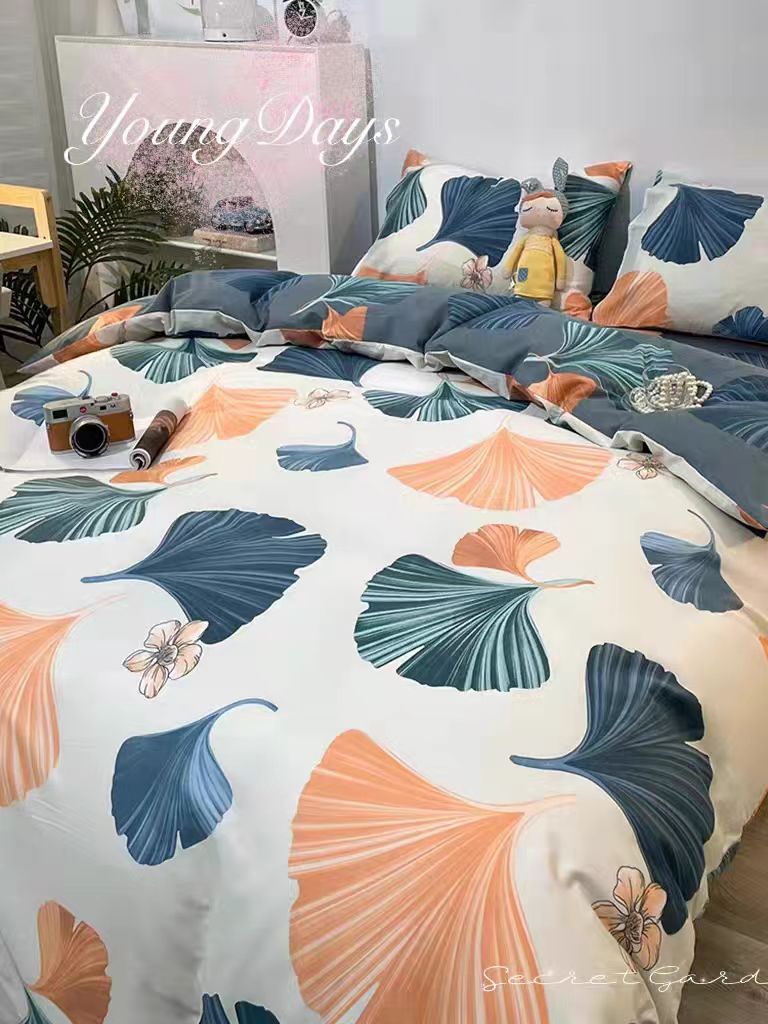 银杏叶被套 2*2.3米双人标准款被罩 精加工 秋冬加厚被罩