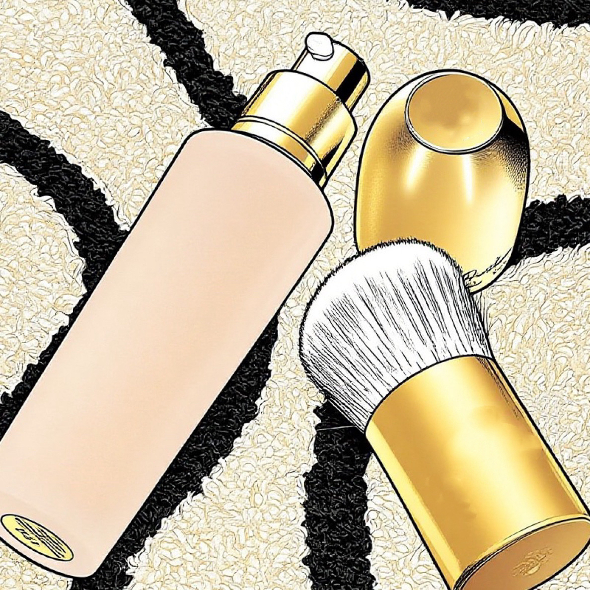 一支兰花粉底液不脱妆持妆久抗氧化 带粉刷