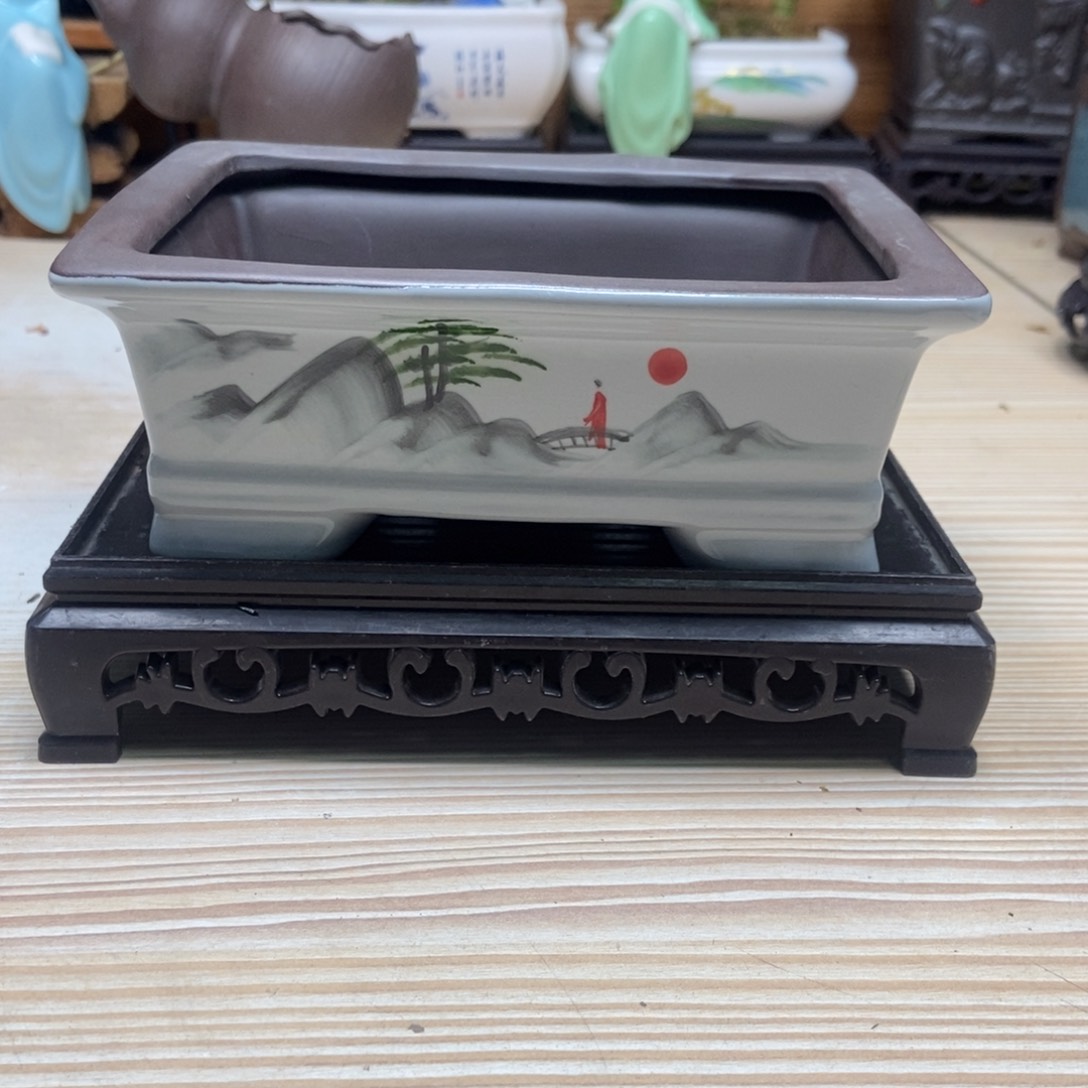 瓷片陶瓷花盆陶瓷艺术