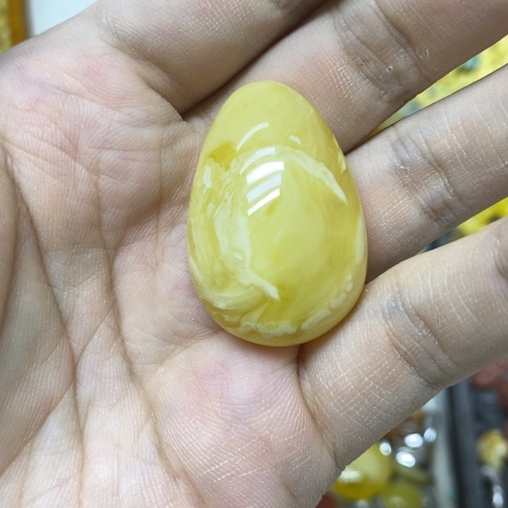 裸石蜜蜡未镶嵌吊坠