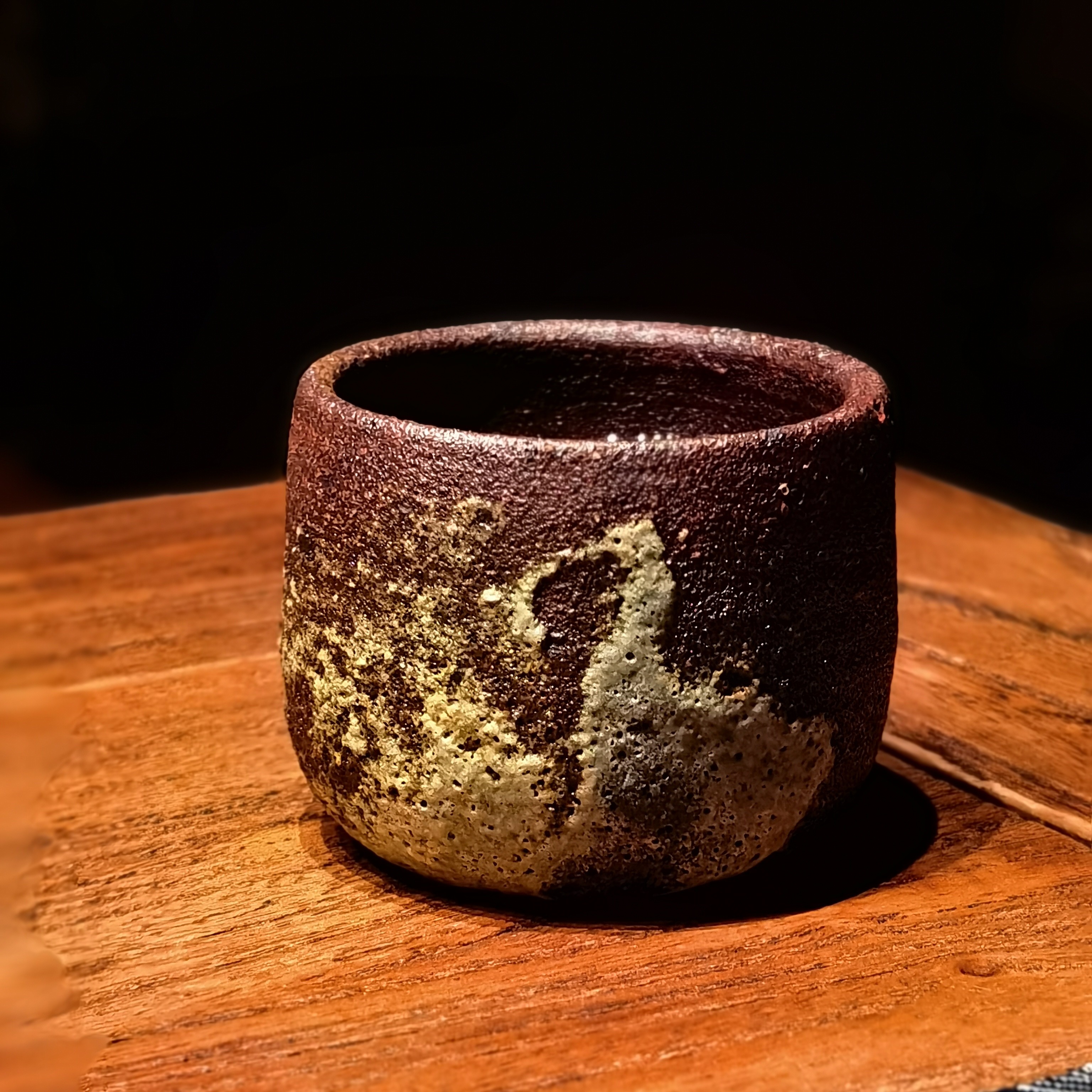 荥经黑砂主人杯，品茗杯，手工制作，适用喝老茶，熟茶