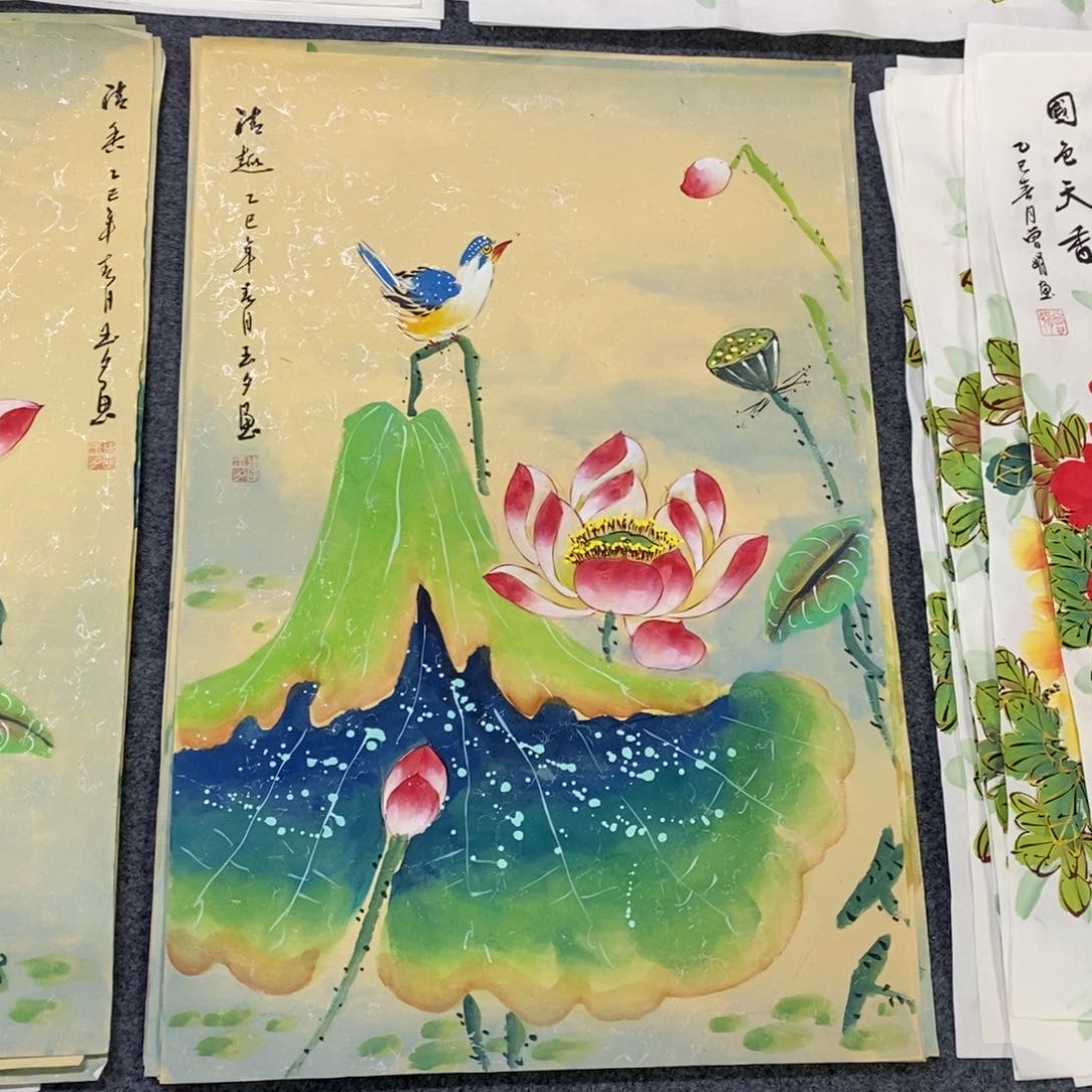 国画尺寸68✖️46四尺开三手绘画画画