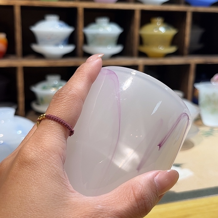 大***雄紫云盖碗配2个杯不带礼盒