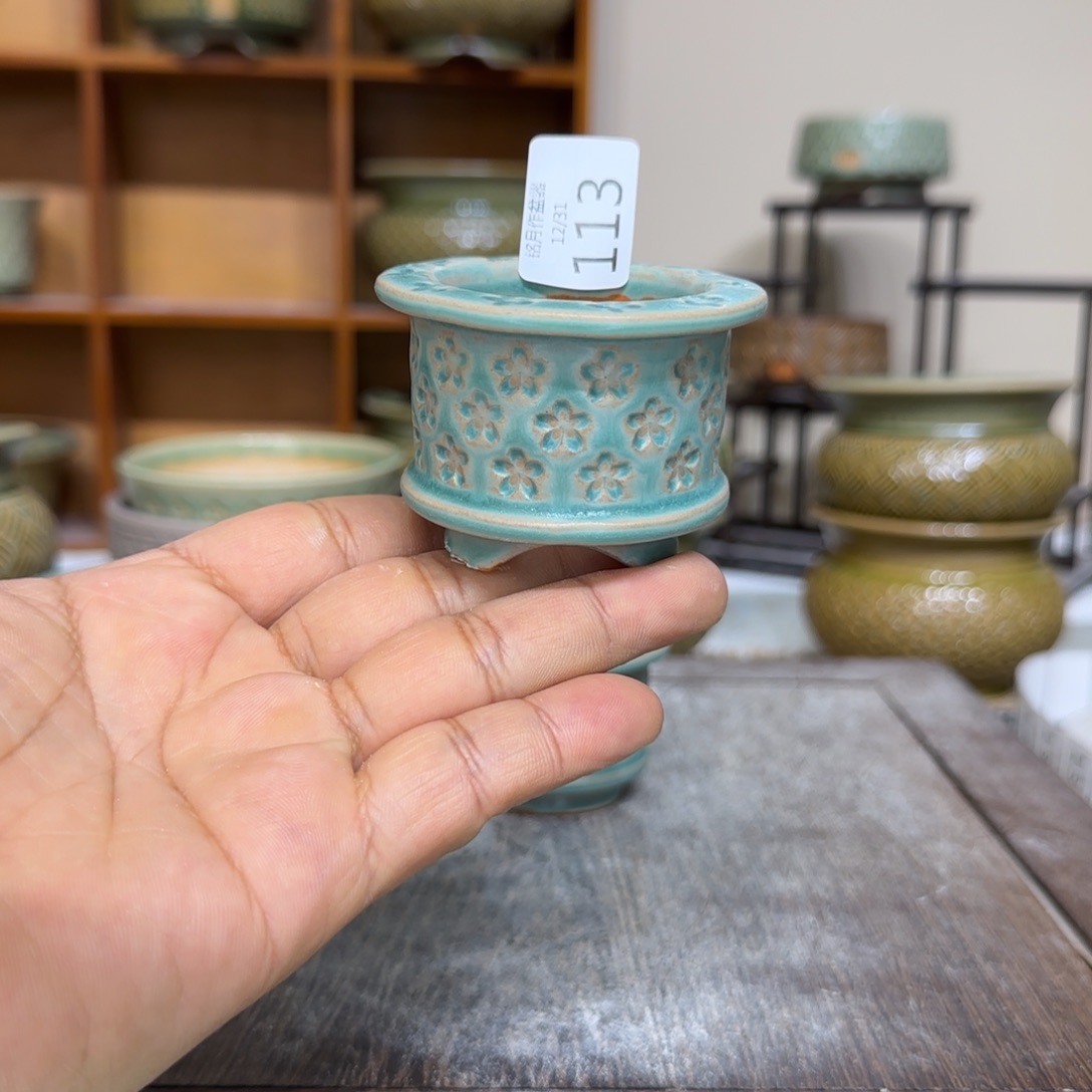 手工花盆 113 内口口径 4.5cm 