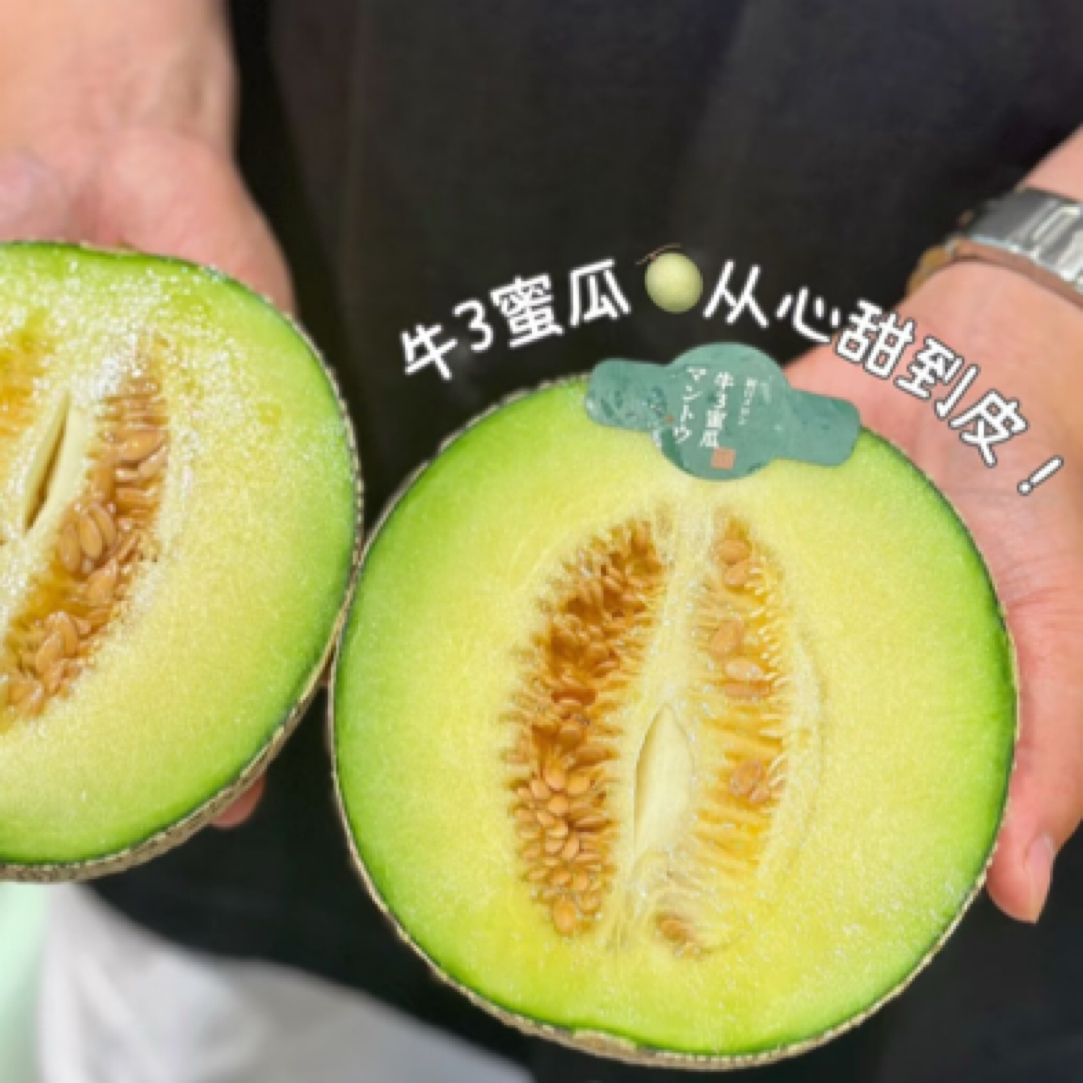 【礼盒装】小目标牛三蜜瓜网纹瓜 冰淇淋口感的蜜瓜软甜瓜