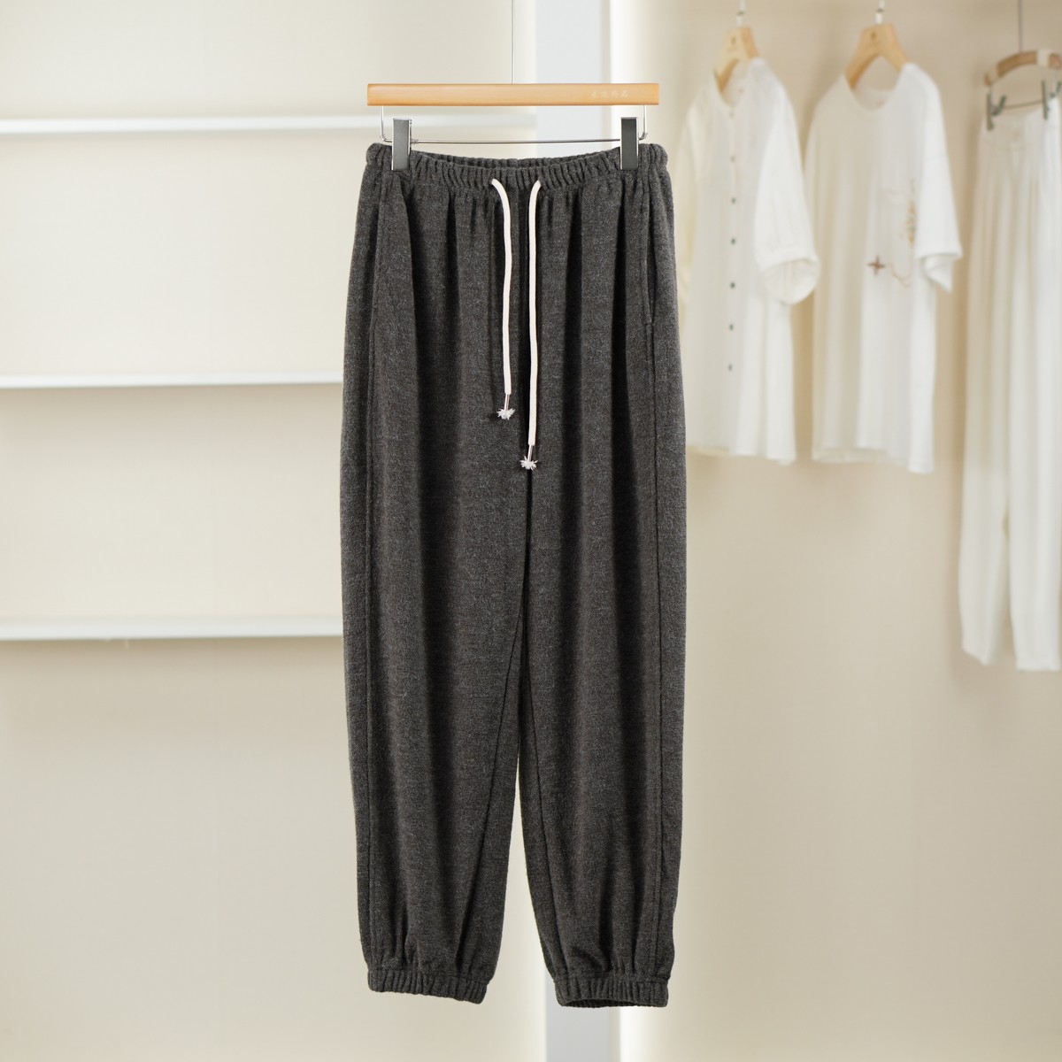 麦迪尚品【法e】51026359 松紧腰休闲束脚裤春秋女装品牌折扣