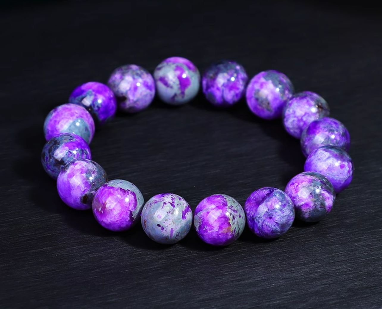 南非舒俱来 传世泥地紫樱花 舒俱来手串合集AH-2701