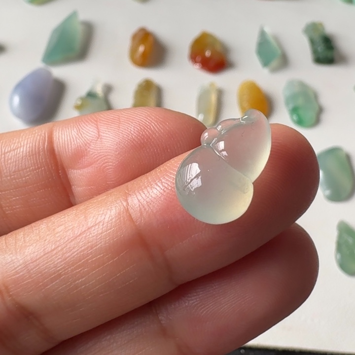 缅甸翡翠A货正冰起胶葫芦定制