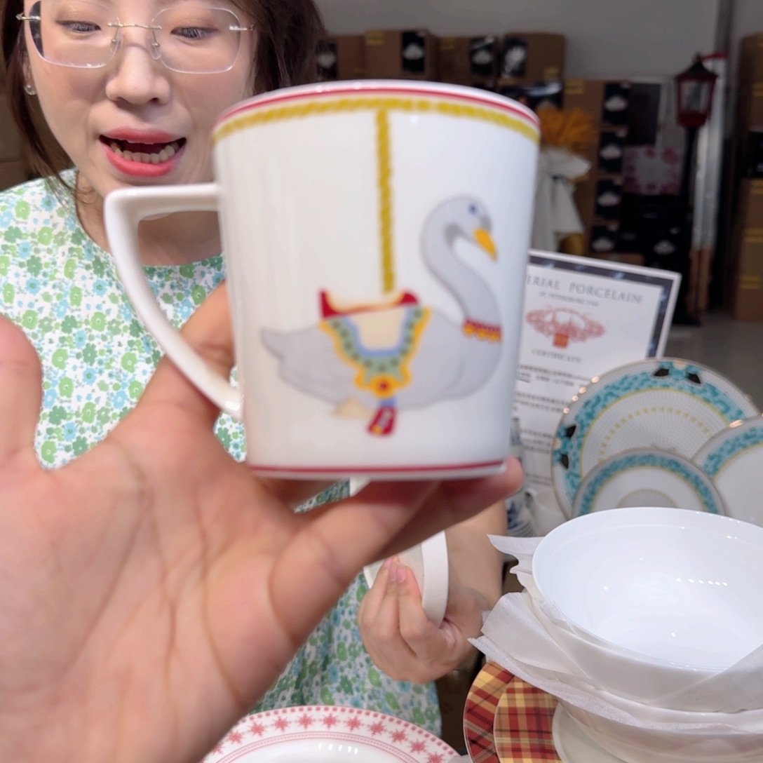 骨瓷马克杯450ml2个外贸骨瓷