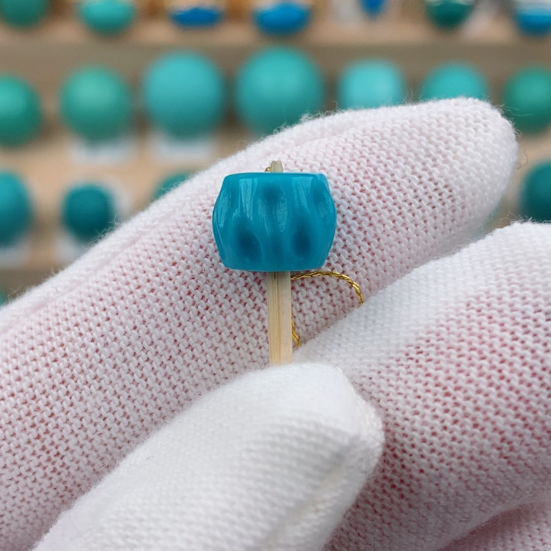 绿松石未镶嵌配饰卡9*7.3