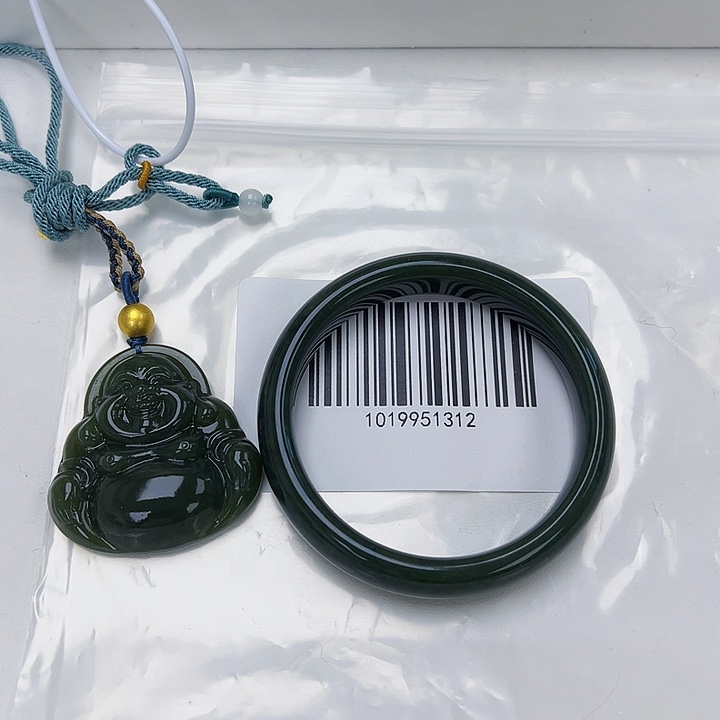 和田玉未镶嵌手镯包容60搭佛公