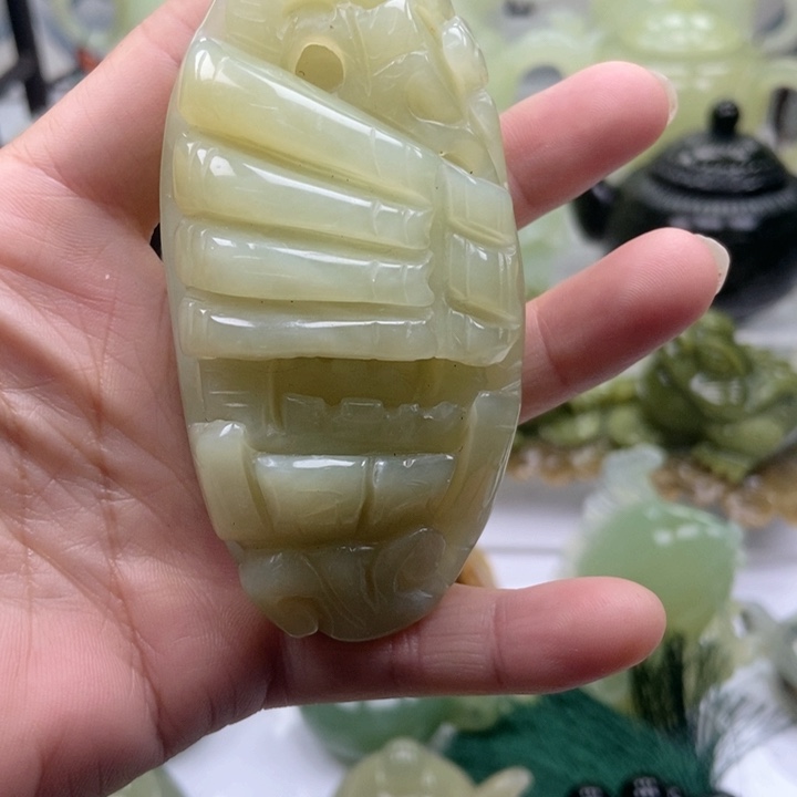 蛇纹石玉手链未镶嵌