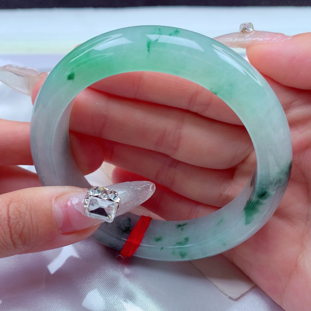 翡翠手镯未镶嵌天然缅甸翡翠A货手镯 3号 13+宽