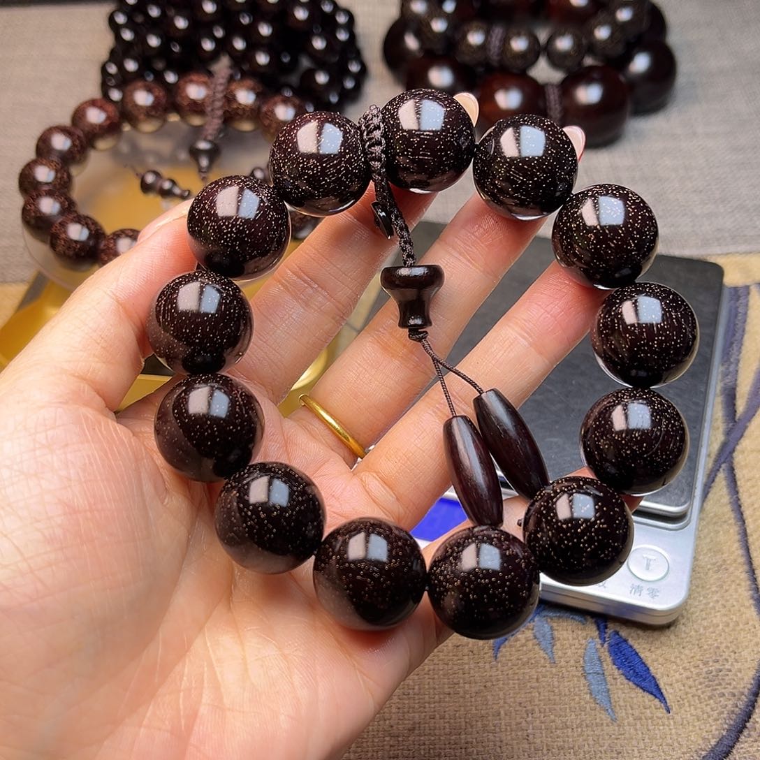 檀香紫檀（小叶紫檀）1.8 13颗爆星