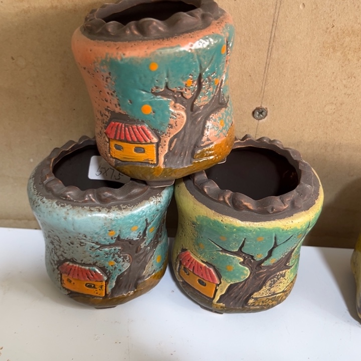 紫砂花盆粗陶材质多肉花盆