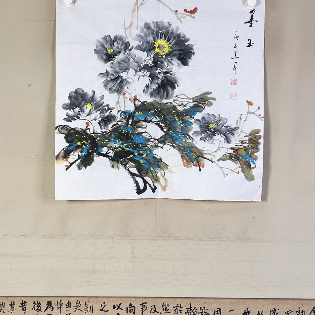 国画097 花鸟在此鸣叫时还要一