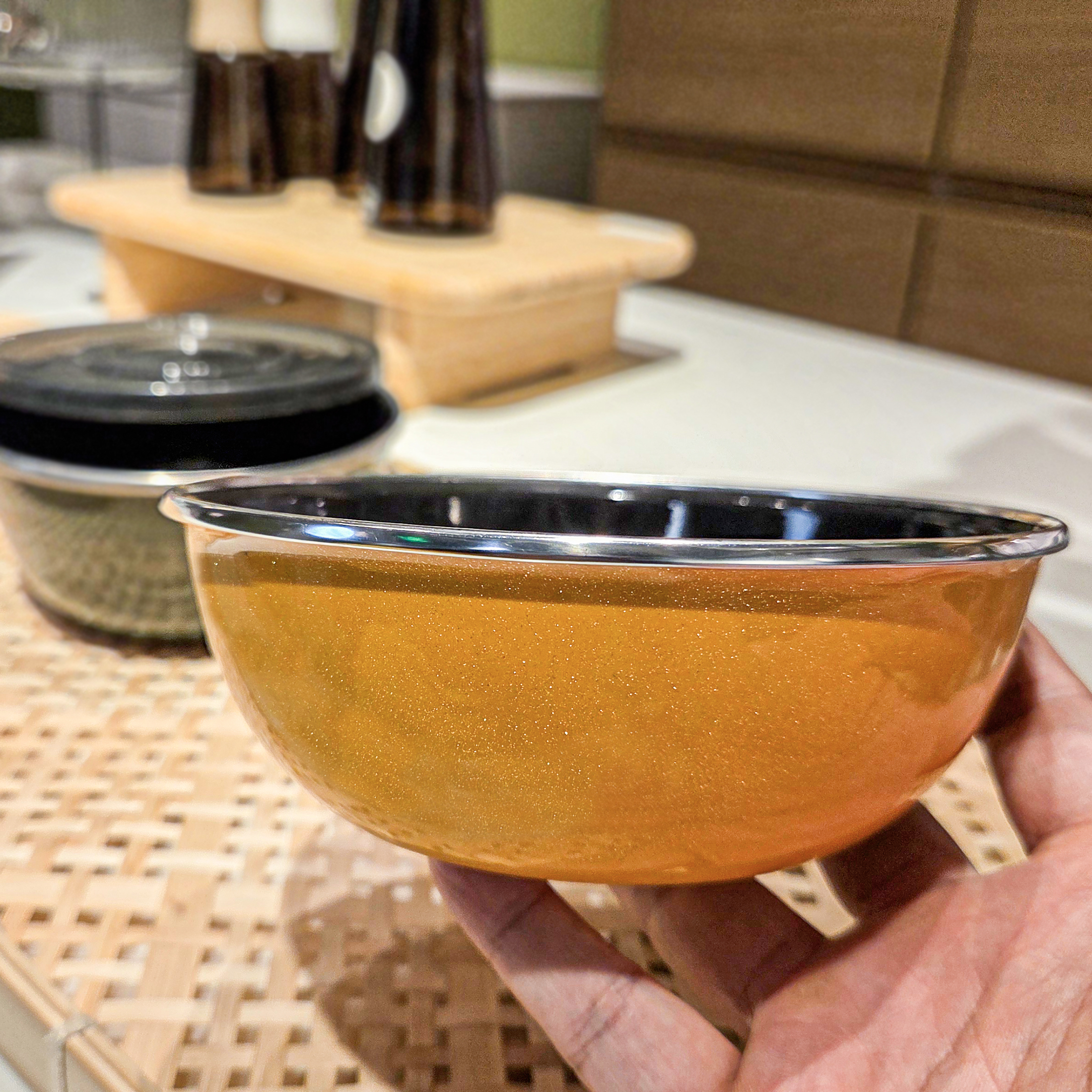 【设计师款】14cm 加厚 高端 珐琅瓷 炫彩琉璃黄 