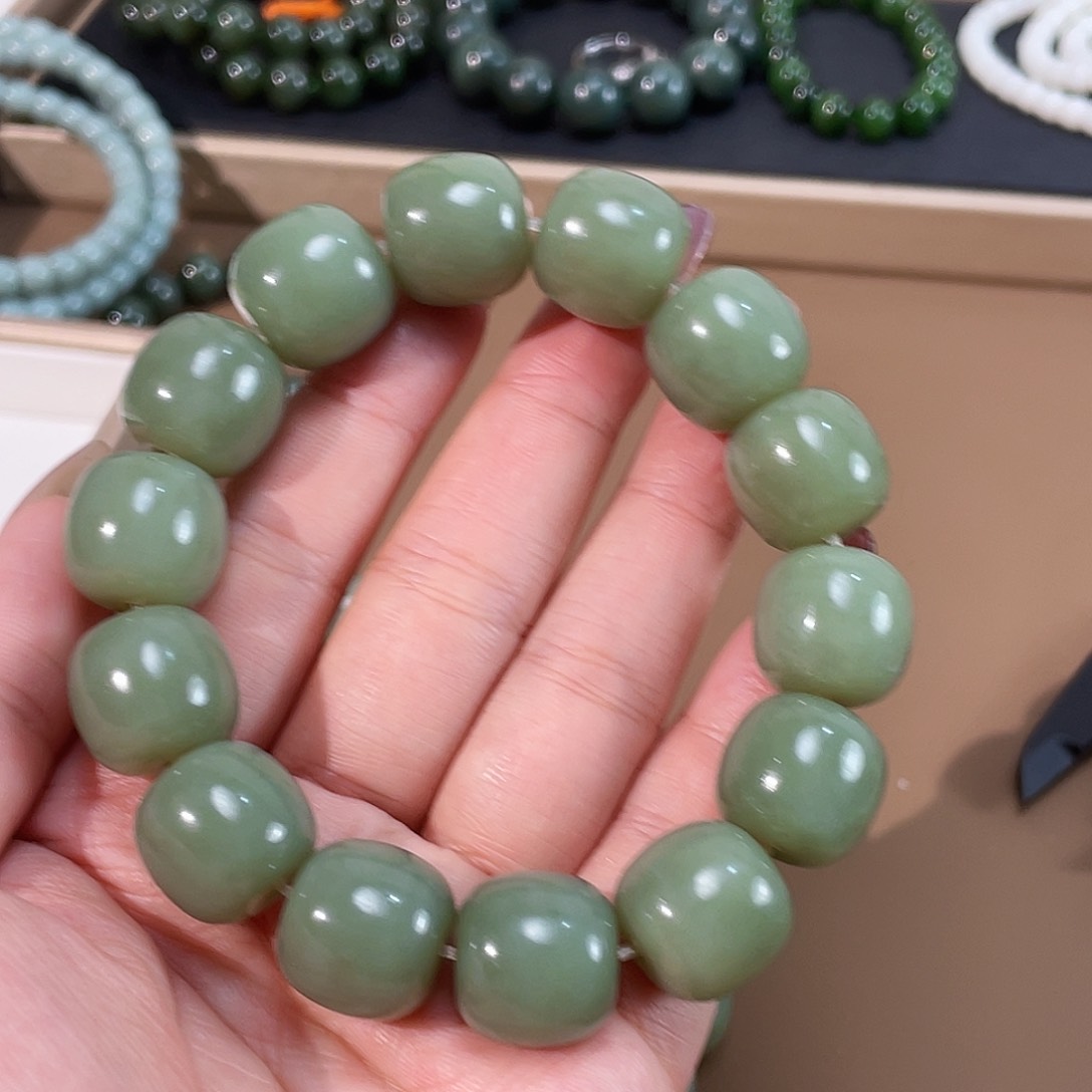 和田玉手链未镶嵌16