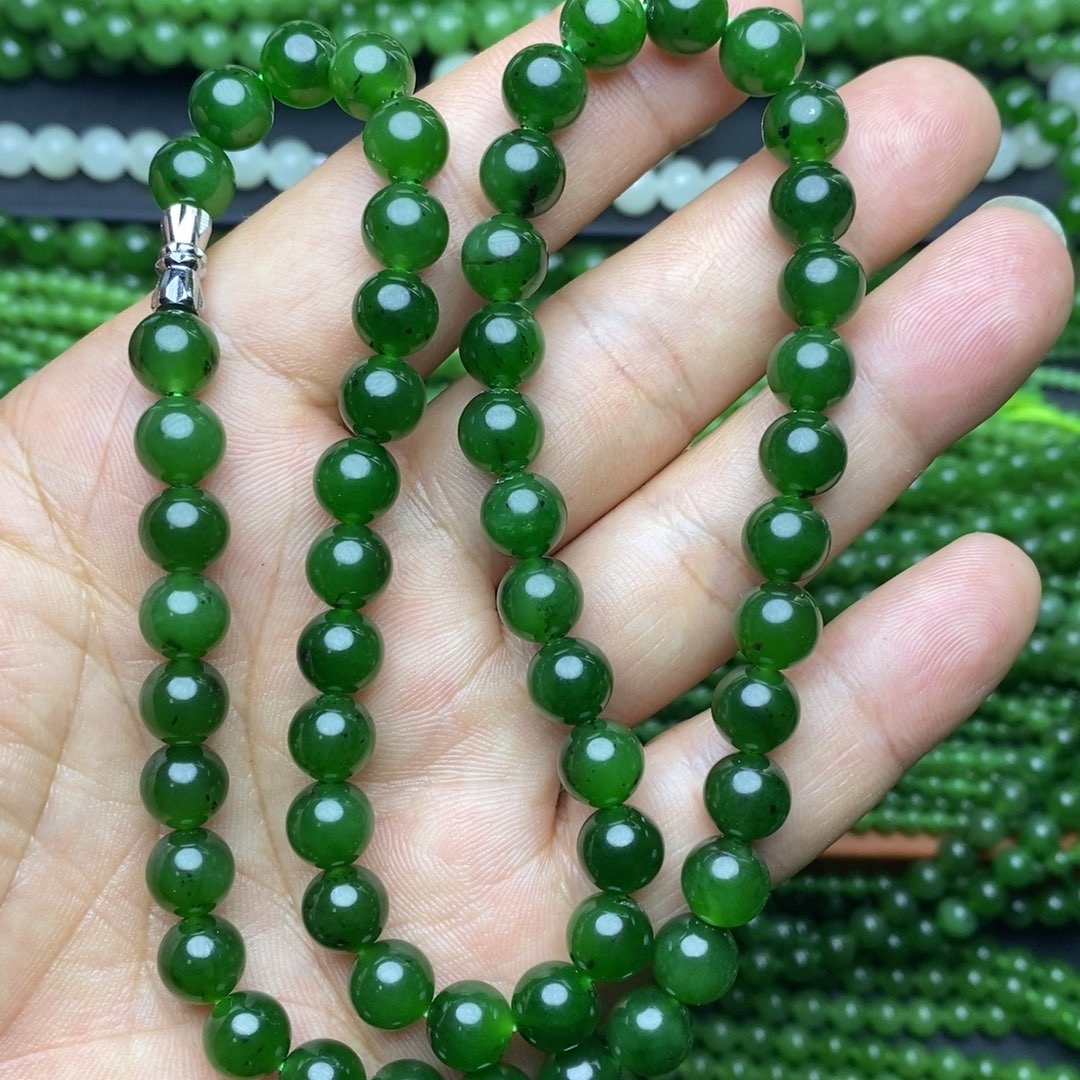 和田玉（碧玉）未镶嵌项链