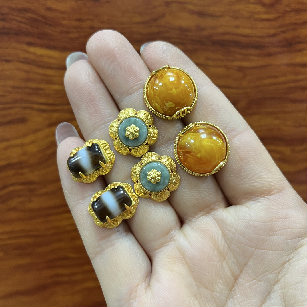 铜合金大理石项链 项链