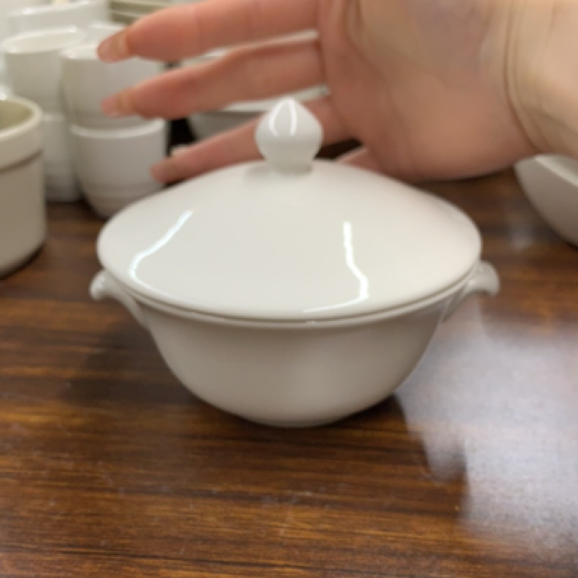 磁州窑国营厂煤窑烧制汤钟蒸种口径12高5.5