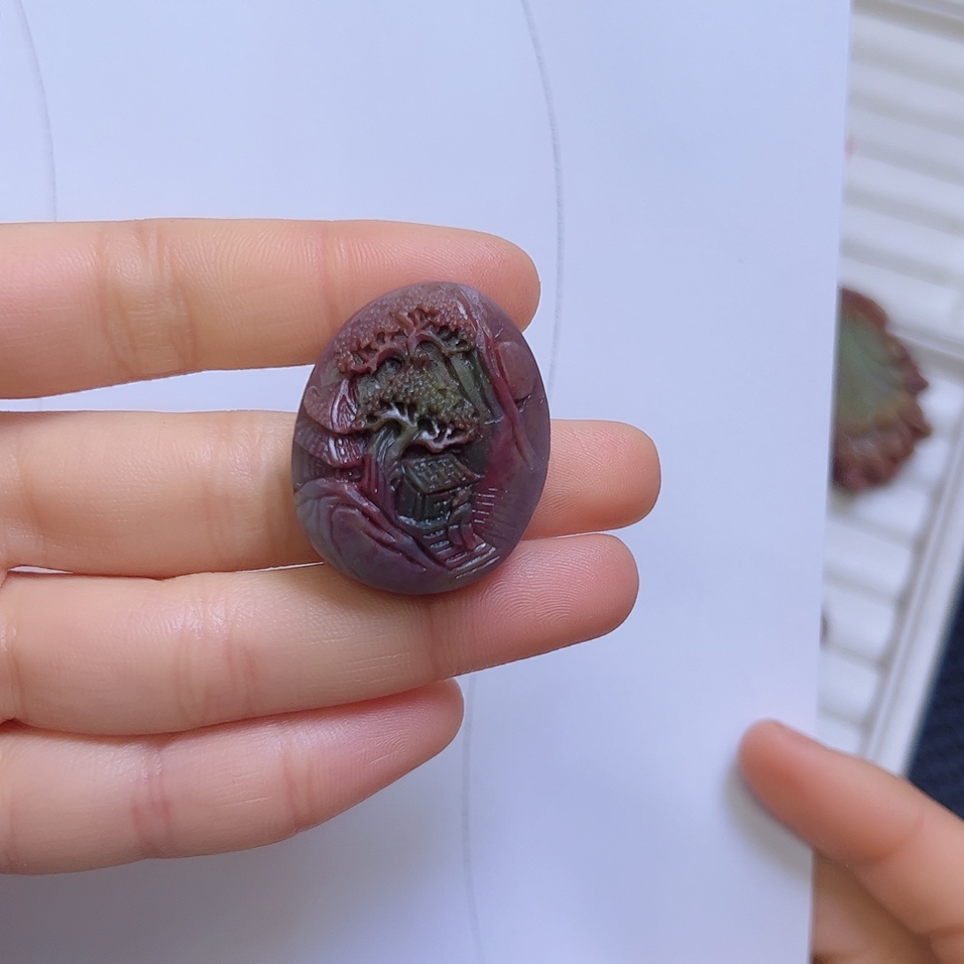 玛瑙/玉髓未镶嵌定制吊坠