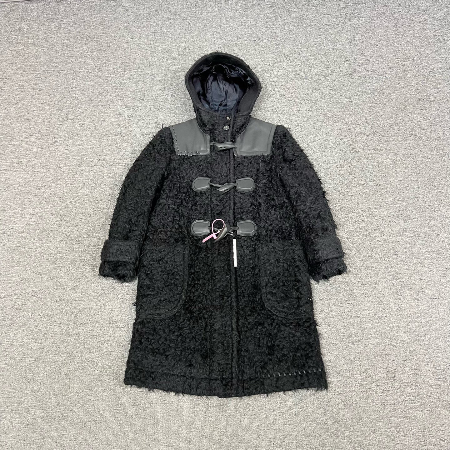 99新 AMIPARIS coach 牛角扣大衣xs码