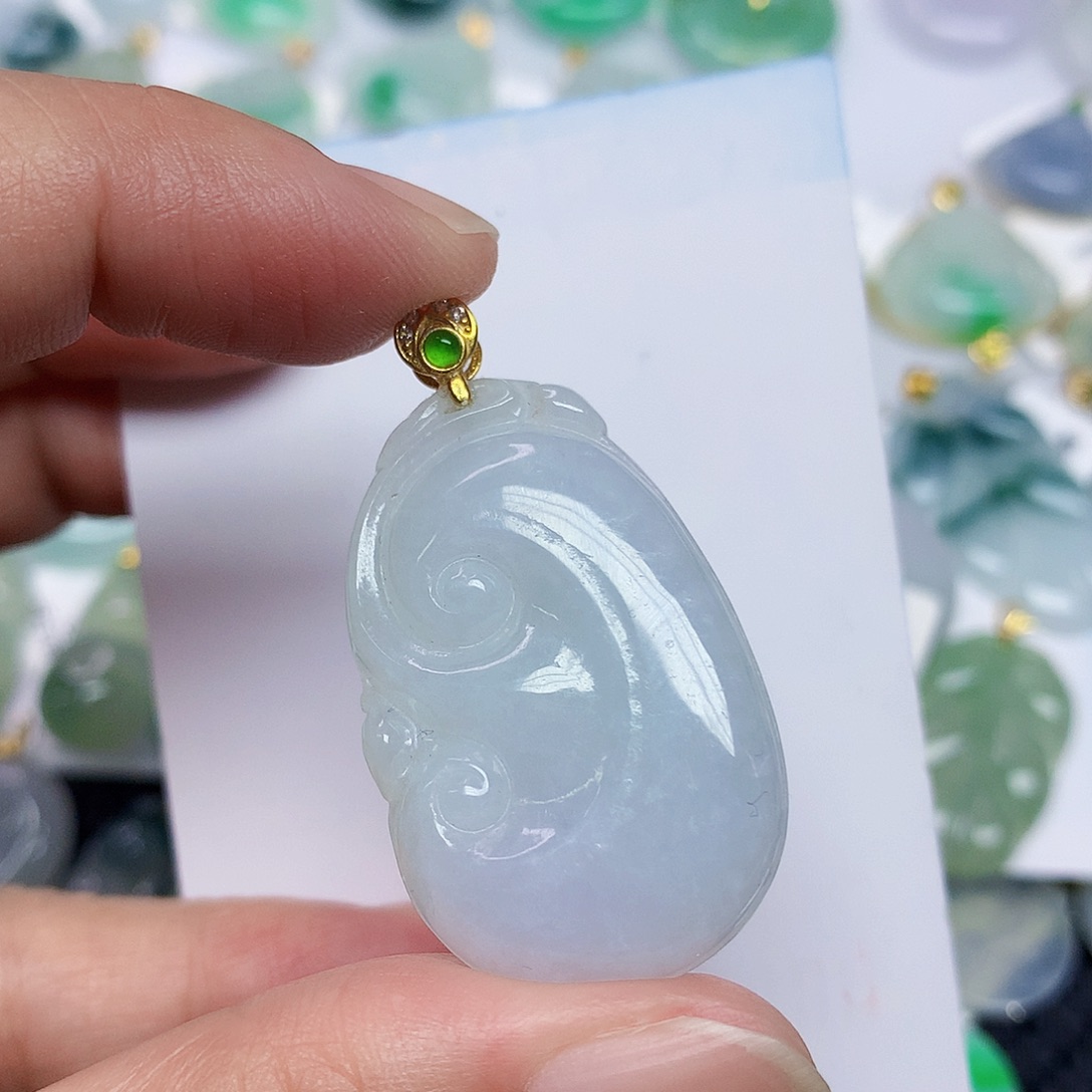 翡翠未镶嵌颈饰356788