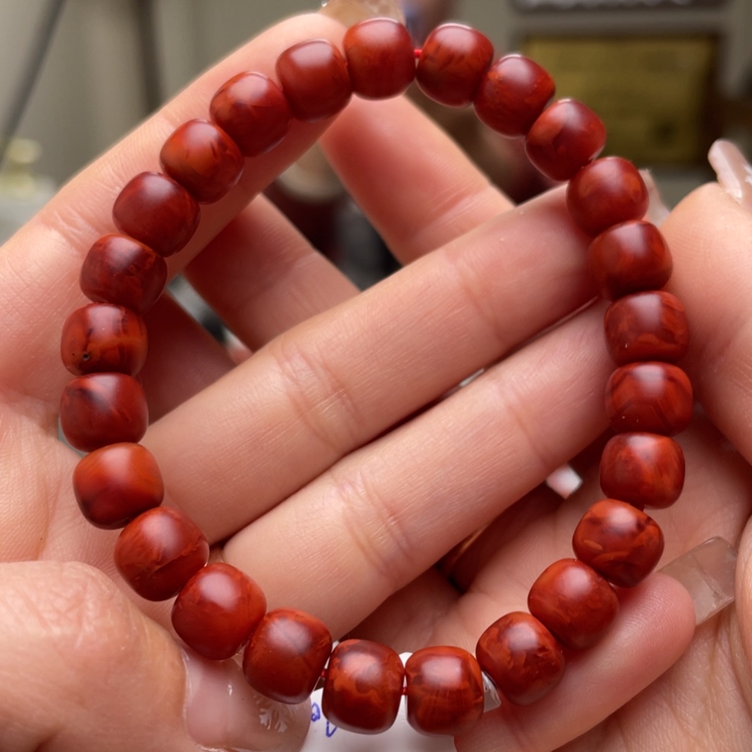 南红玛瑙手链未镶嵌