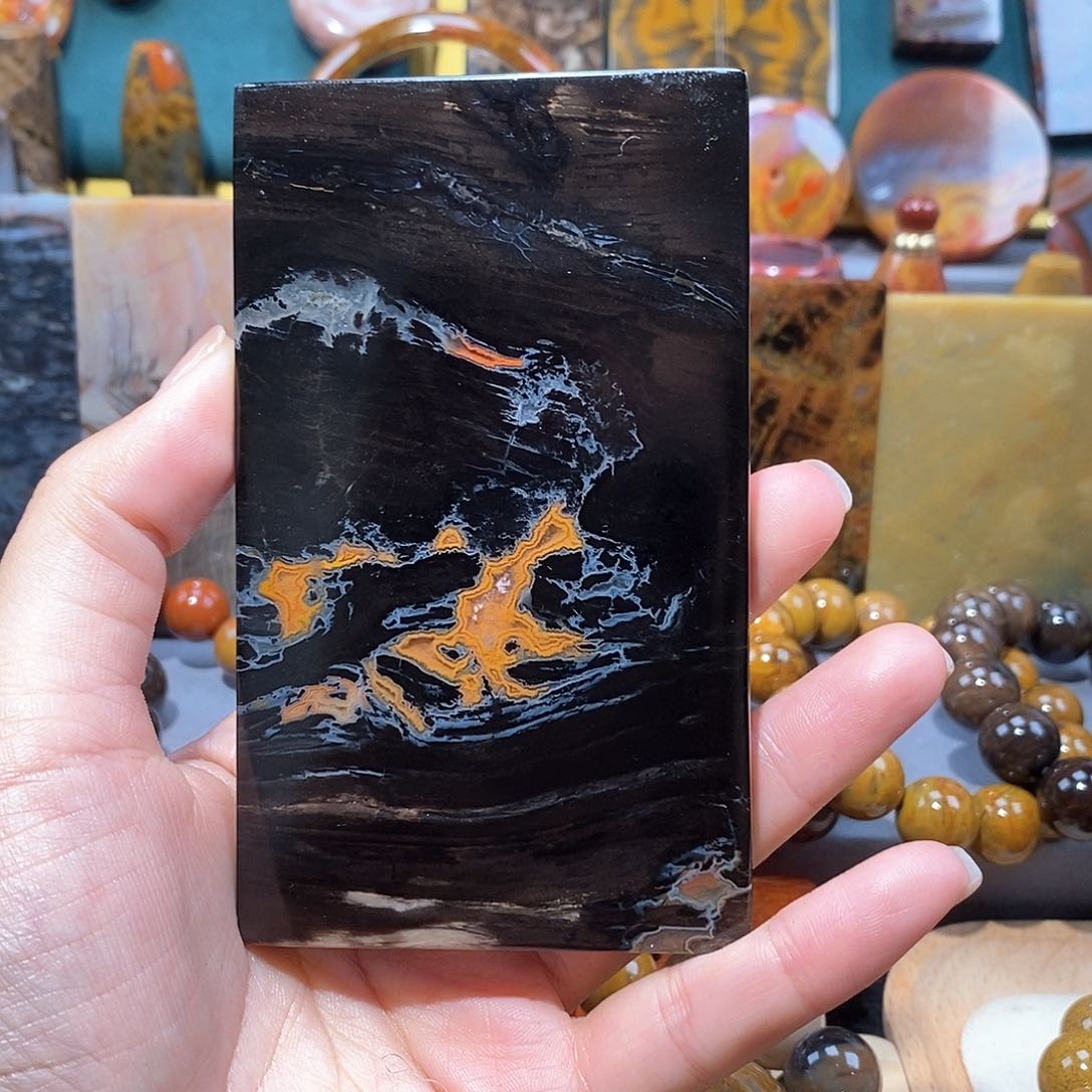 硅化玉天然北票硅化玉牌子未镶嵌f*x天然北票硅化玉牌子