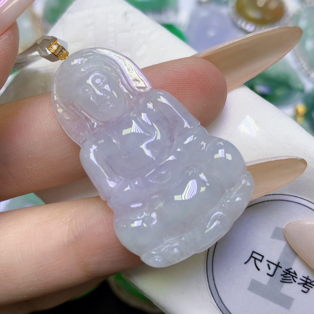 翡翠18K金镶嵌颈饰天然缅甸翡翠a货百元以上9元证书费自理