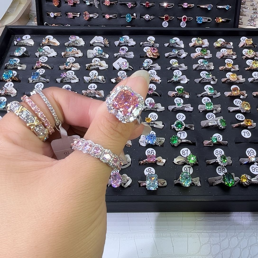 莫桑石非金属SH豪镶帕拉恰冰花五卡-16