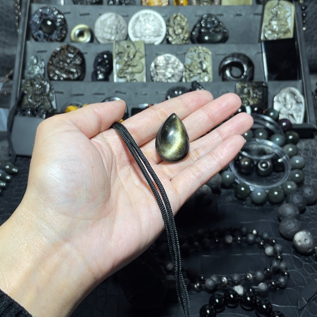 黑曜岩颈饰未镶嵌x*