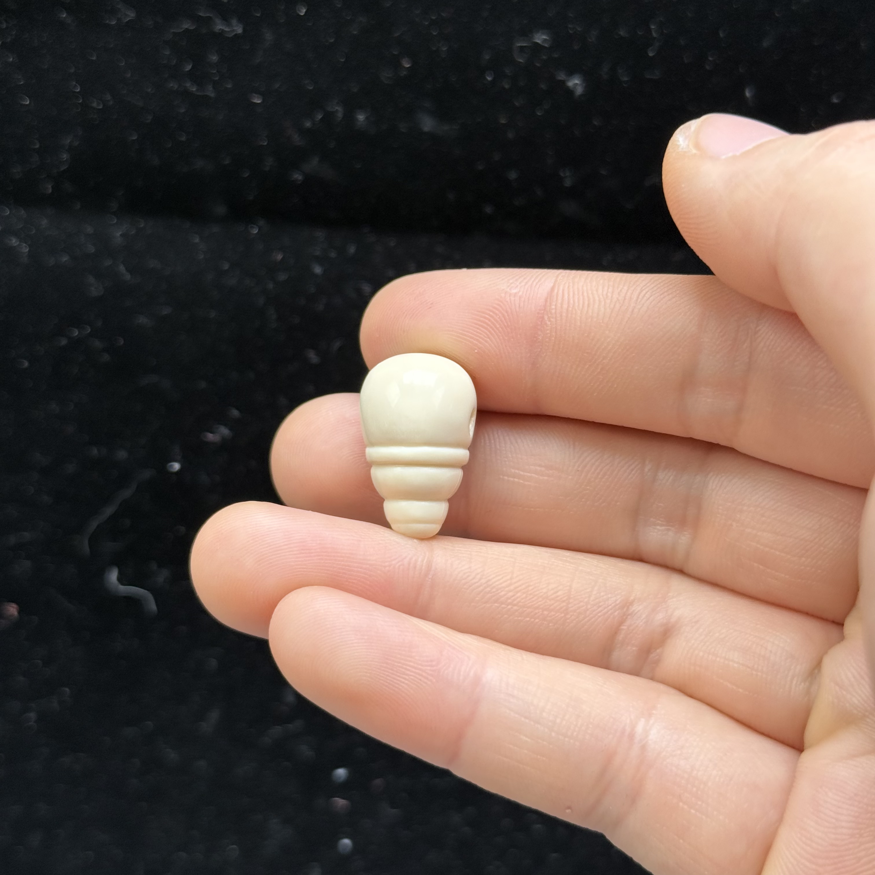 S3531天然猛犸牙 三通 12.7X20mm支持鉴定 假一罚四