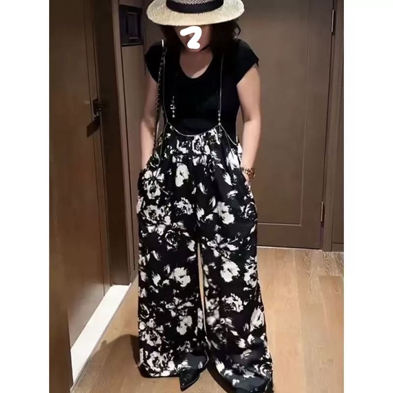 吊带阔腿裤套装女夏季穿搭一整套减龄漂亮洋气时尚遮肉显瘦两件套