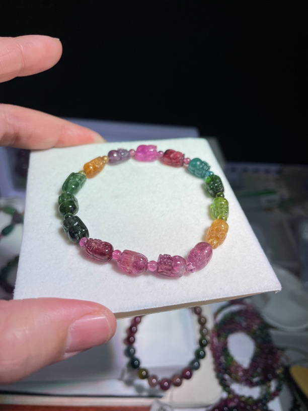 碧玺手链手链碧玺手串