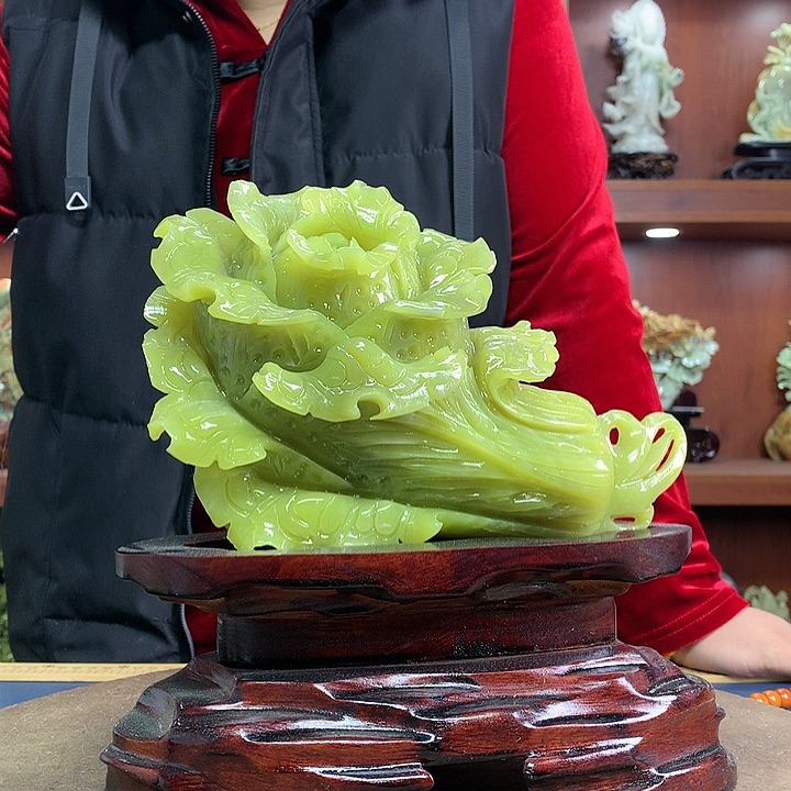 【闪购商品】蛇纹石玉（覆膜）珠宝奇石未镶嵌姜*伟