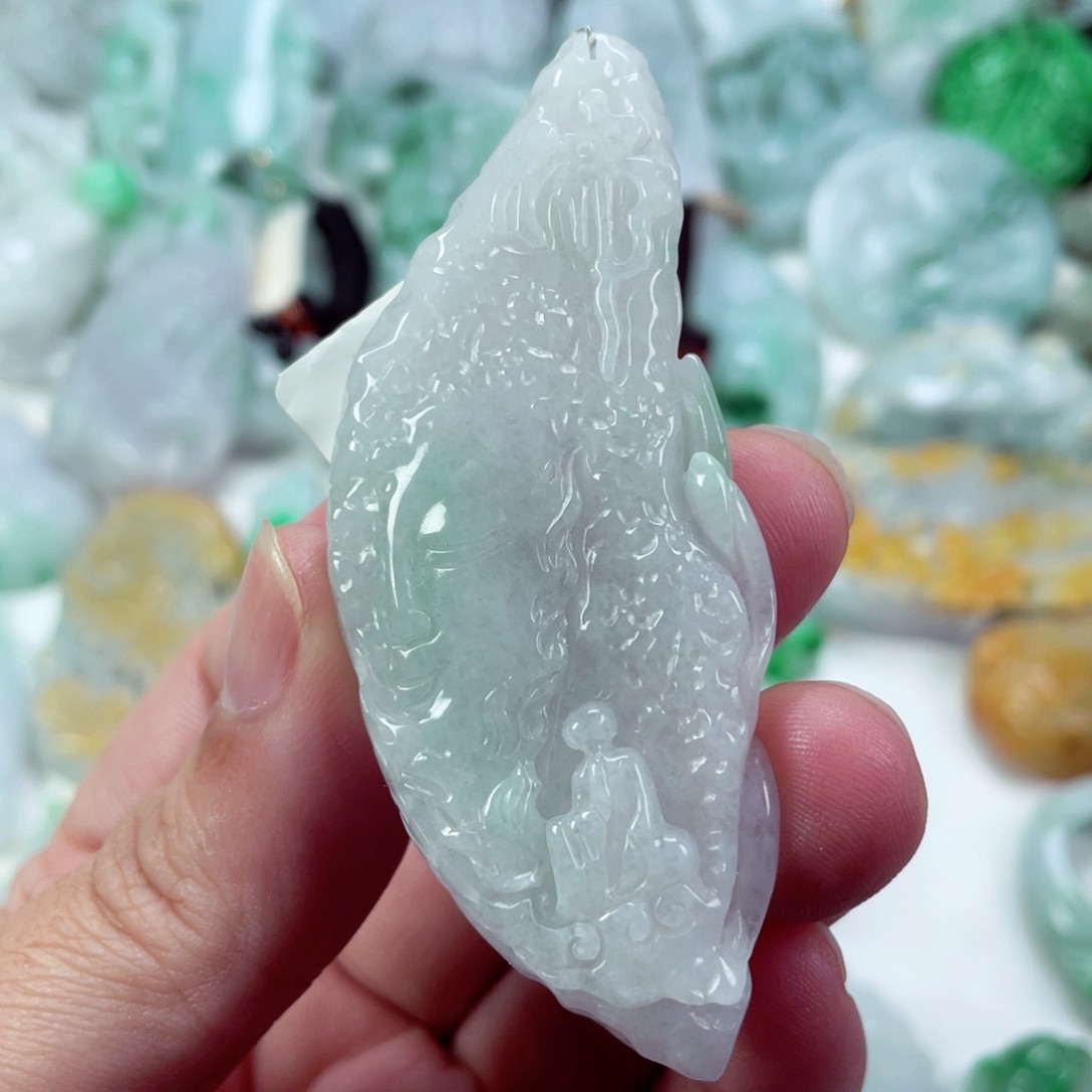 翡翠未镶嵌吊坠(不含链)