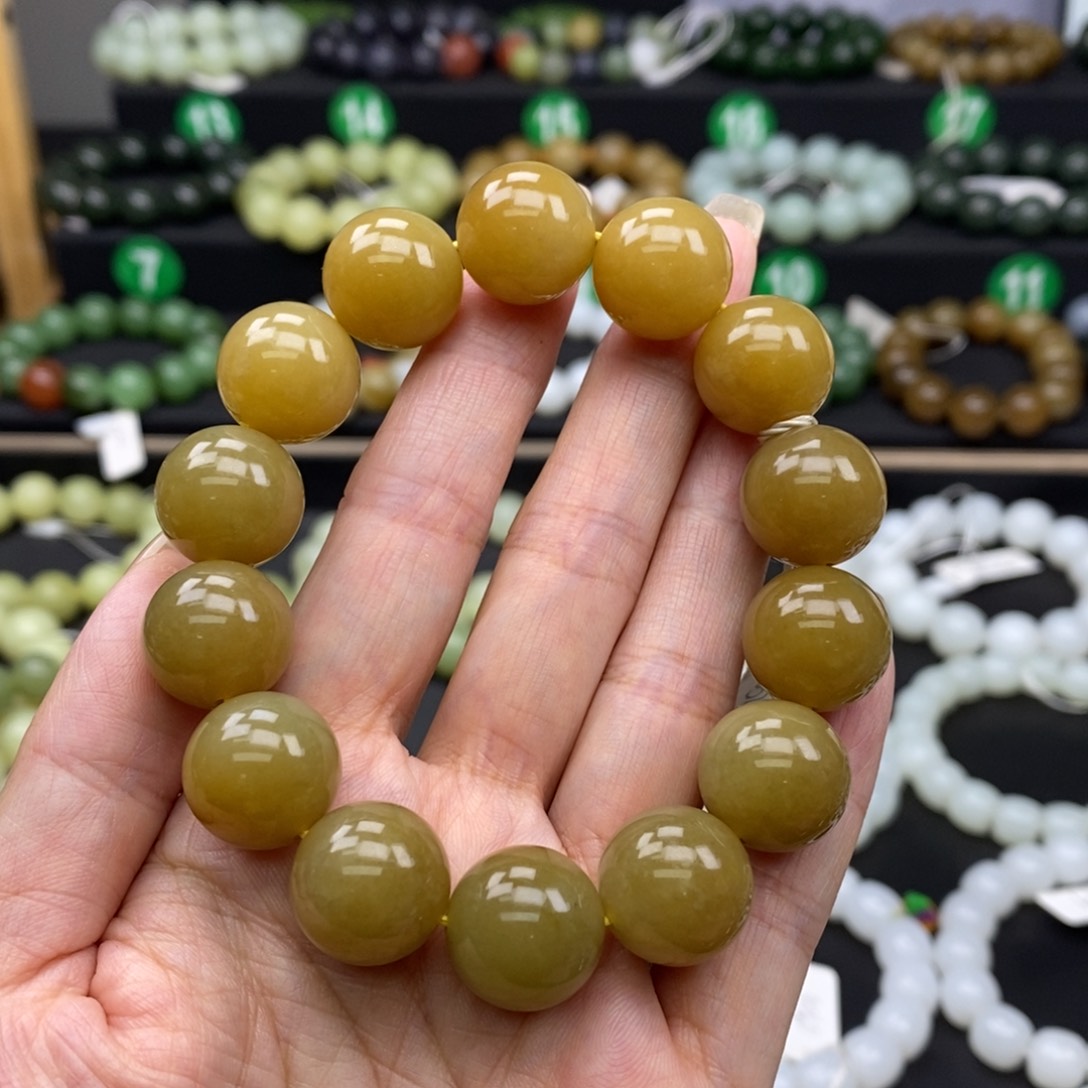 手链未镶嵌和田玉15m m