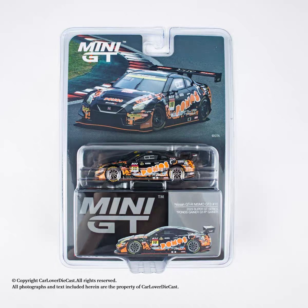 MINIGT 860尼桑GT-R NISMO GT3#10合金车模1/64小比例模型