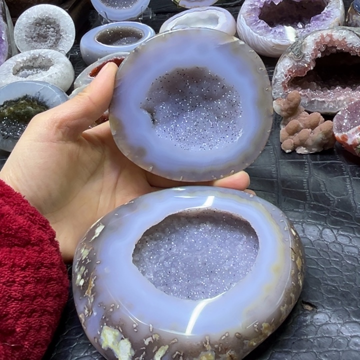 水晶珠宝半成品未镶嵌彩软盆