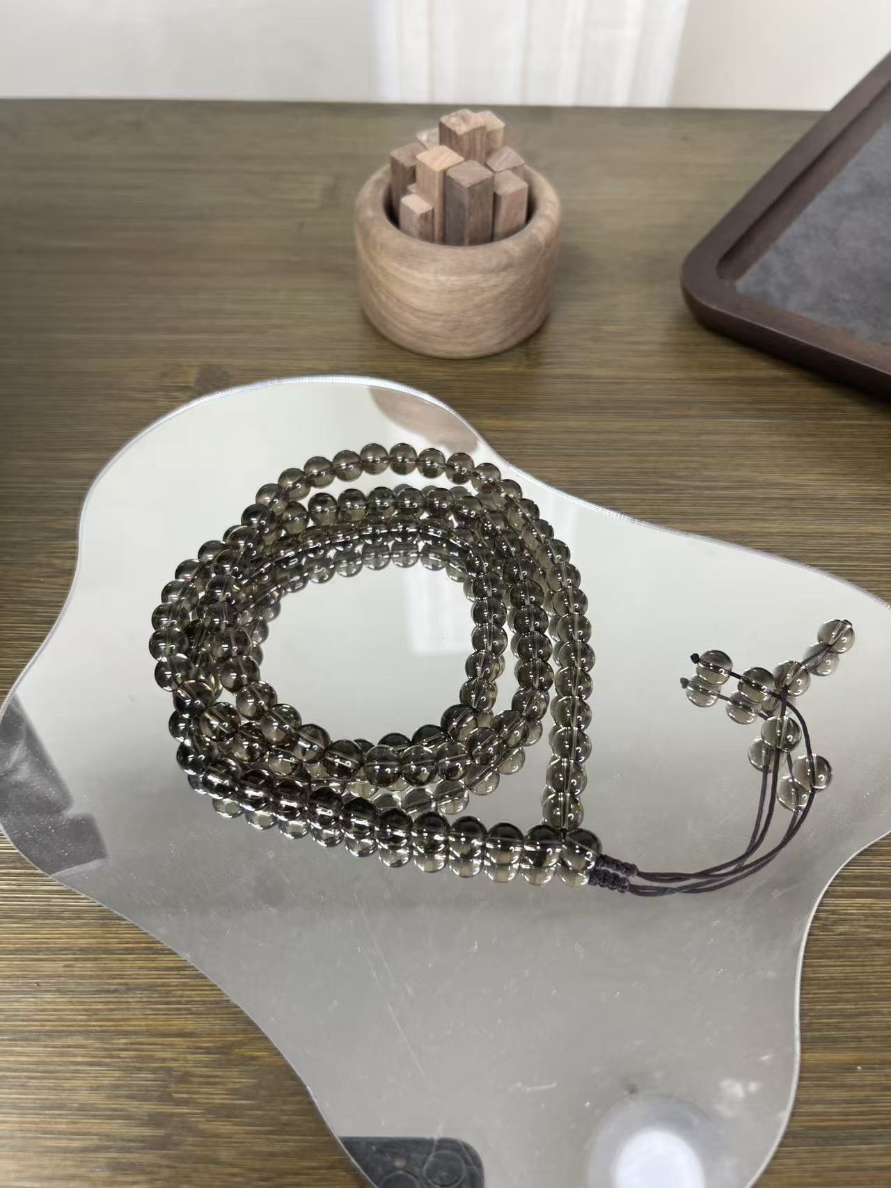 手链 晶麦晶石 主播推荐茶水8mm108颗