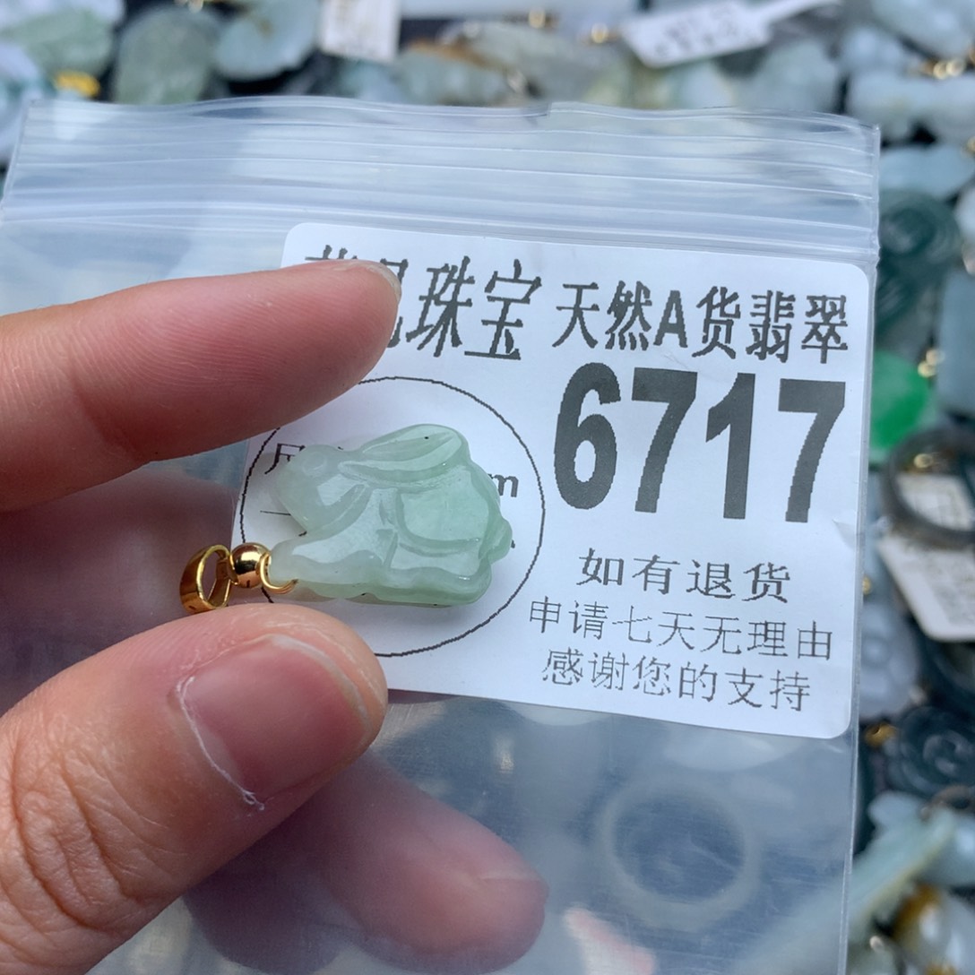 翡翠颈饰未镶嵌6717。