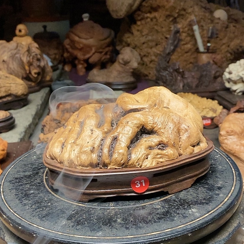 【闪购商品】31号雷击枣木香炉工艺