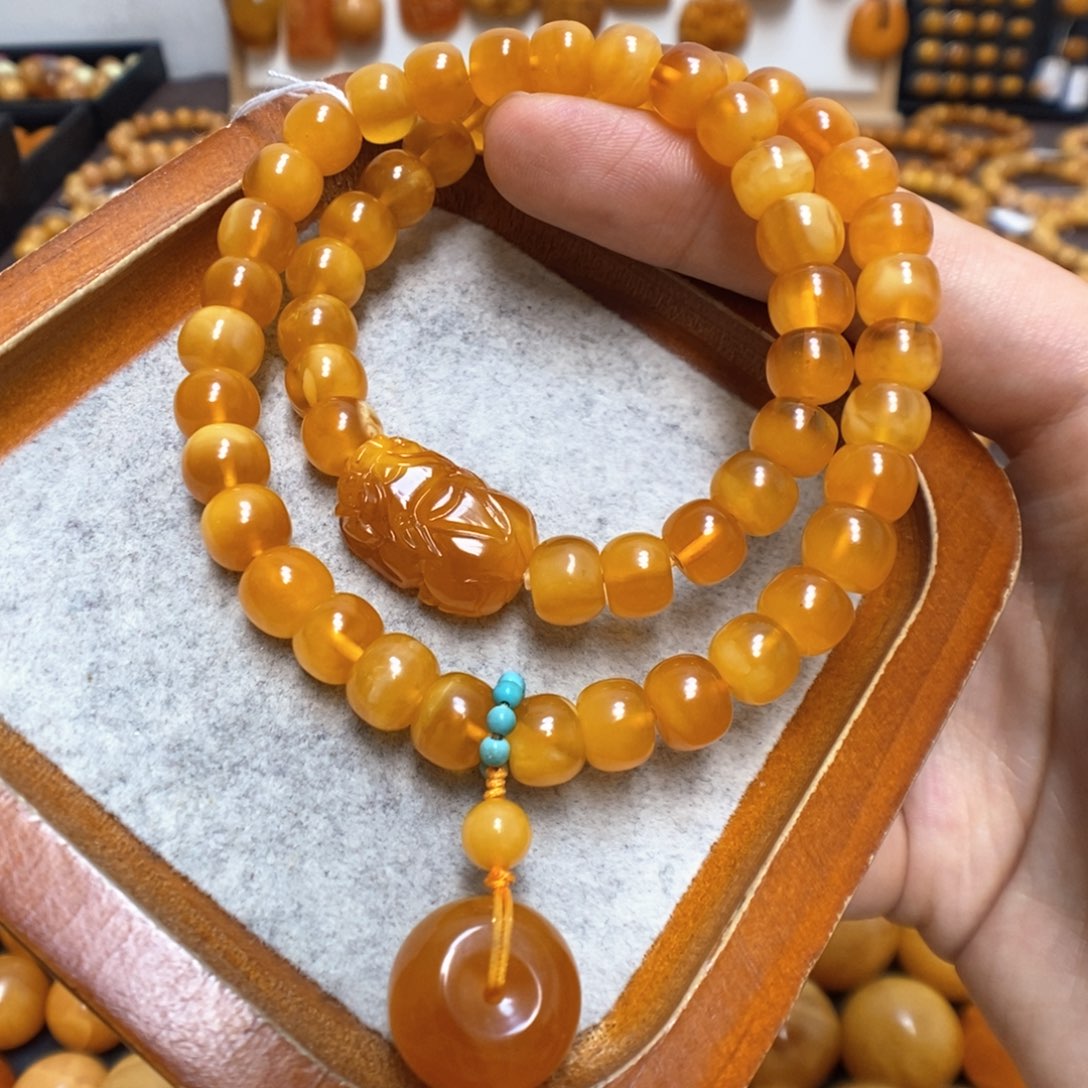 蜜蜡手链未镶嵌蜜蜡