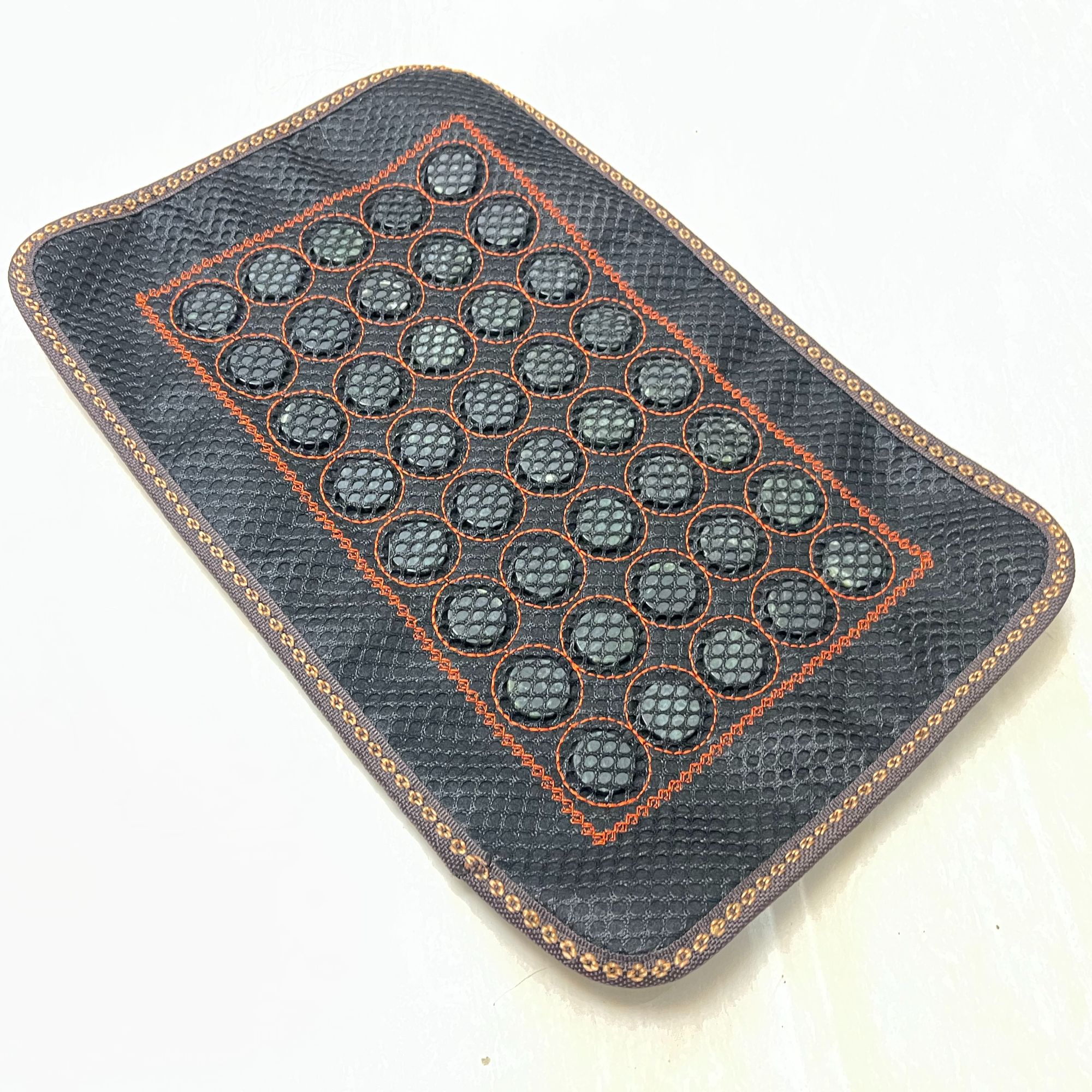 天然西藏藏玉药王石枕巾 枕垫共40颗玉片